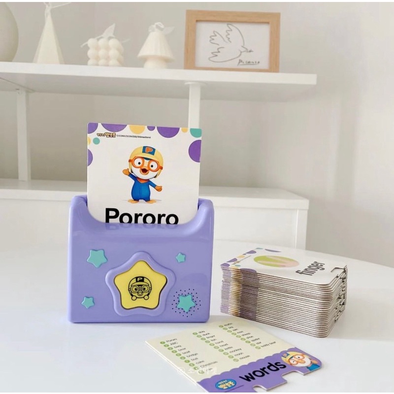 Máy thẻ học tiếng Anh Pororo English Sound Card Hàn Quốc cho bé