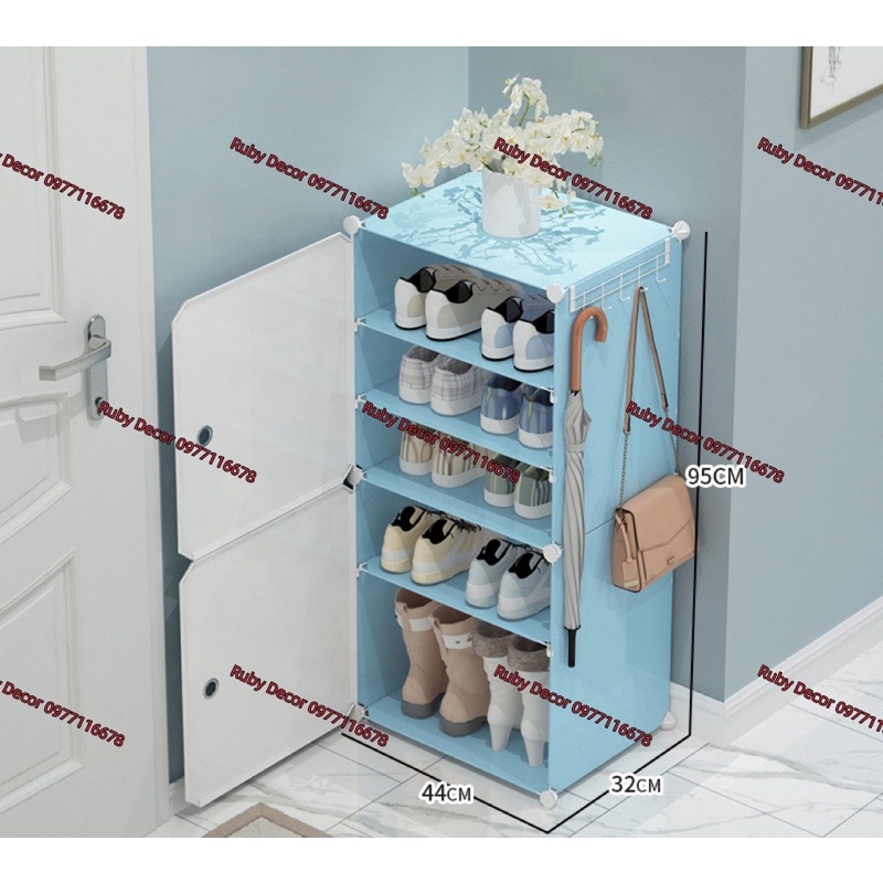 “XẢ KHO” TỦ GIÀY NHỰA LẮP GHÉP 6 NGĂN ĐỰNG GIÀY DÉP (để được 12 đôi)
