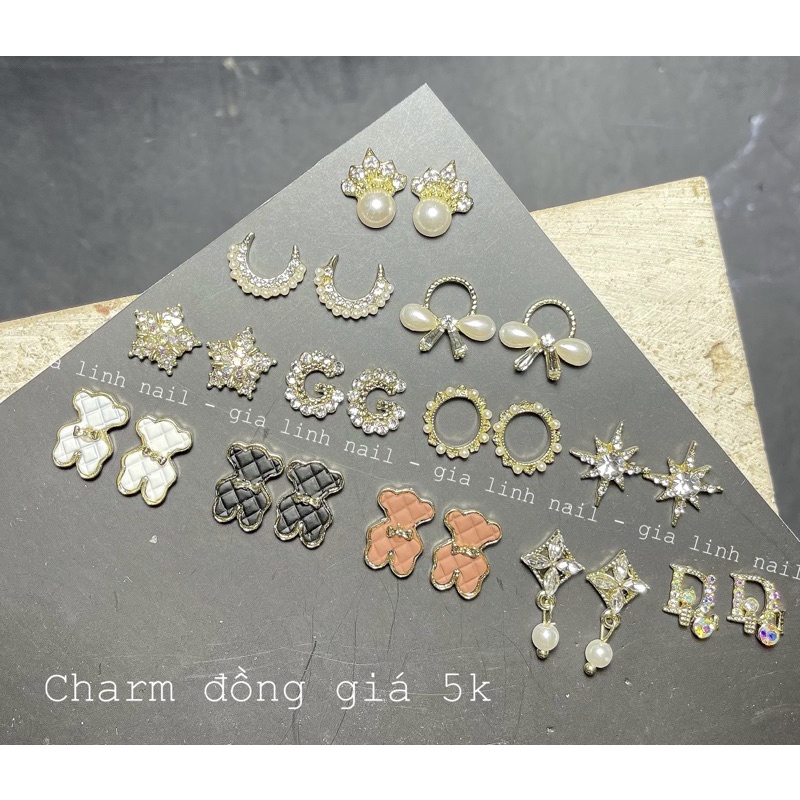 Charm gắn móng 5k ( set 10 viên) trang trí móng