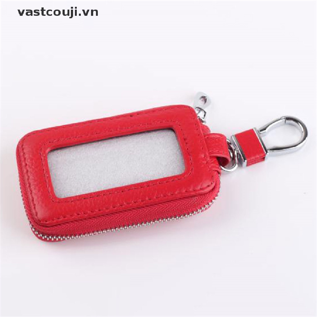 Ví Da Trong Suốt Có Khóa Kéo Bảo Vệ Chìa Khóa Xe Hơi VASTJI Cho Nam Và Nữ