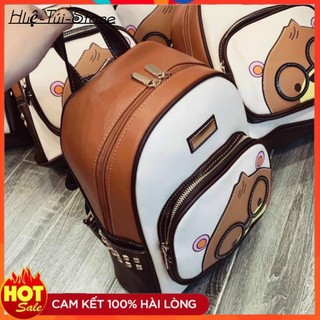 Balo nư balo thời trang hình gấu đeo kính nhỏ xinh đáng yêu thời trang hàn quốc h56