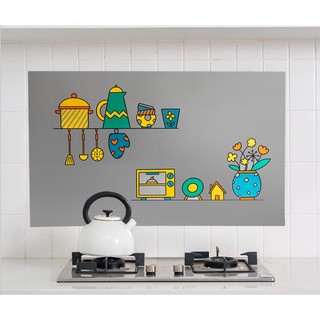 Decal dán bếp chống dầu mỡ có họa tiết, dễ dán