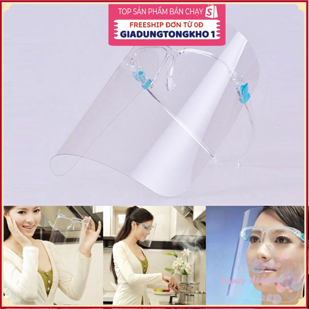 Face Shield Kính Bảo Hộ Y Tế Chống Giọt Bắn🍀GIADUNGTONGKHO1🍀Mặt Nạ Chống Giọt Bắn Chống Dịch, Mũ Chống Giọt Bắn