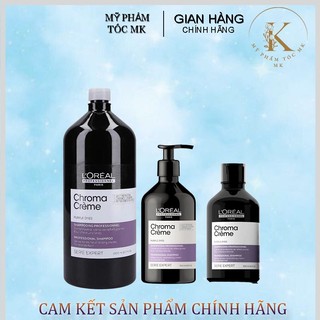 Dầu gội khử vàng loreal chrome creme purple dyes shampoo 500ml-300ml