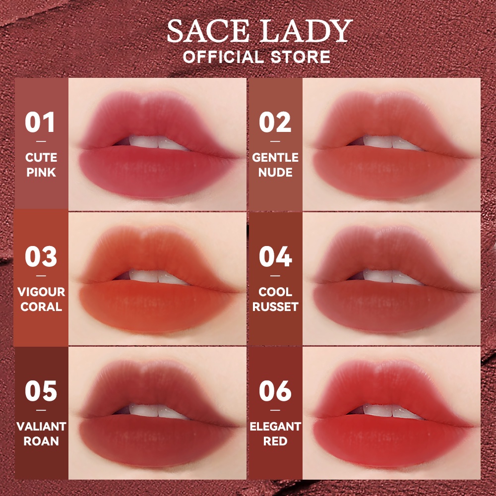 Son môi SACE LADY 6 màu lựa chọn cao cấp 3g