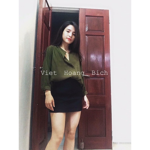 Thanh lý áo sơ mi dáng rộng Viet hoang bich