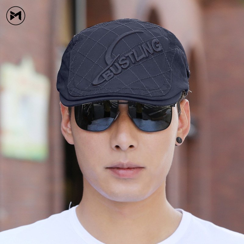 2022 New Arrival Beret Casual Men's Caps Korean Vintage Visor Hat British Forward Hat