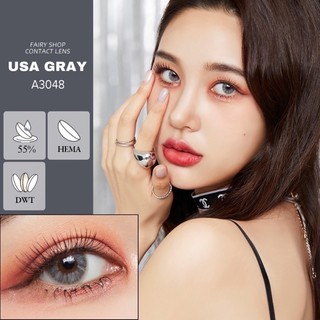  01 đôi Lens 1 ngày Usa Gray màu xám tây FAIRY SHOP CONTACT LENS khóa ẩm 