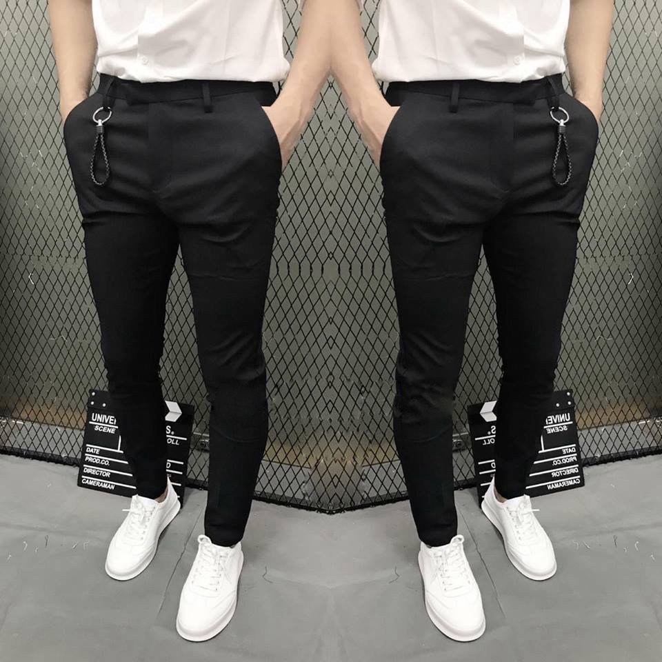 Quần Tây Nam Đẹp Phong Cách Trẻ Trung Dáng Ôm Body Vải Chống Nhăn Không Bai Xù.Quần Âu Nam Dáng Ôm Hàn Quốc
