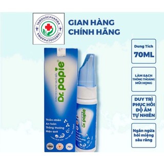 Dung dịch nước muối biển sâu Dr.papie chai 70ml