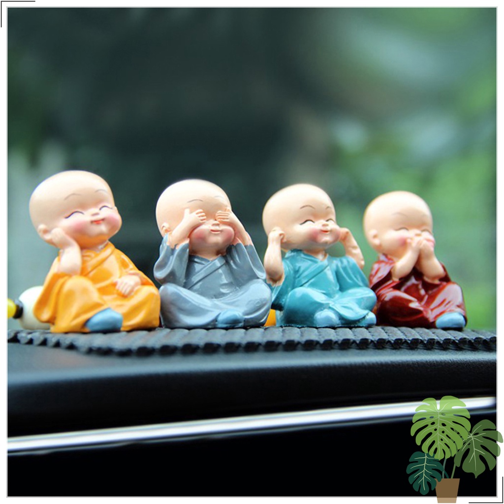 Bộ 4 Tượng Chú Tiểu Tứ Không Nhật Bản
