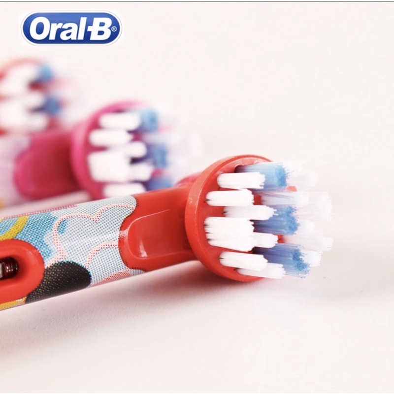 Đầu bàn chải đánh răng trẻ em Oral B chính hãng (1 đầu lẻ tách set, set 4 đầu bàn chải)