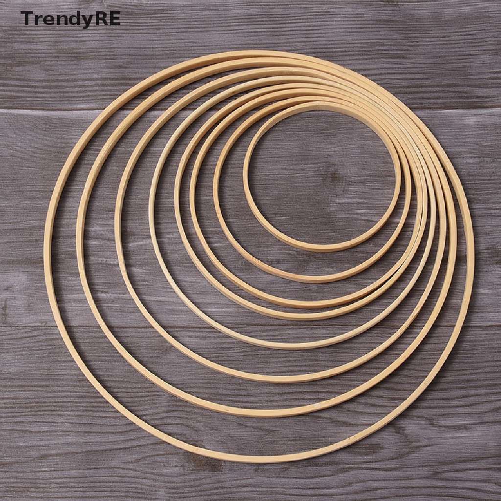 Khung Thêu Bằng Gỗ Tre Hình Tròn DIY