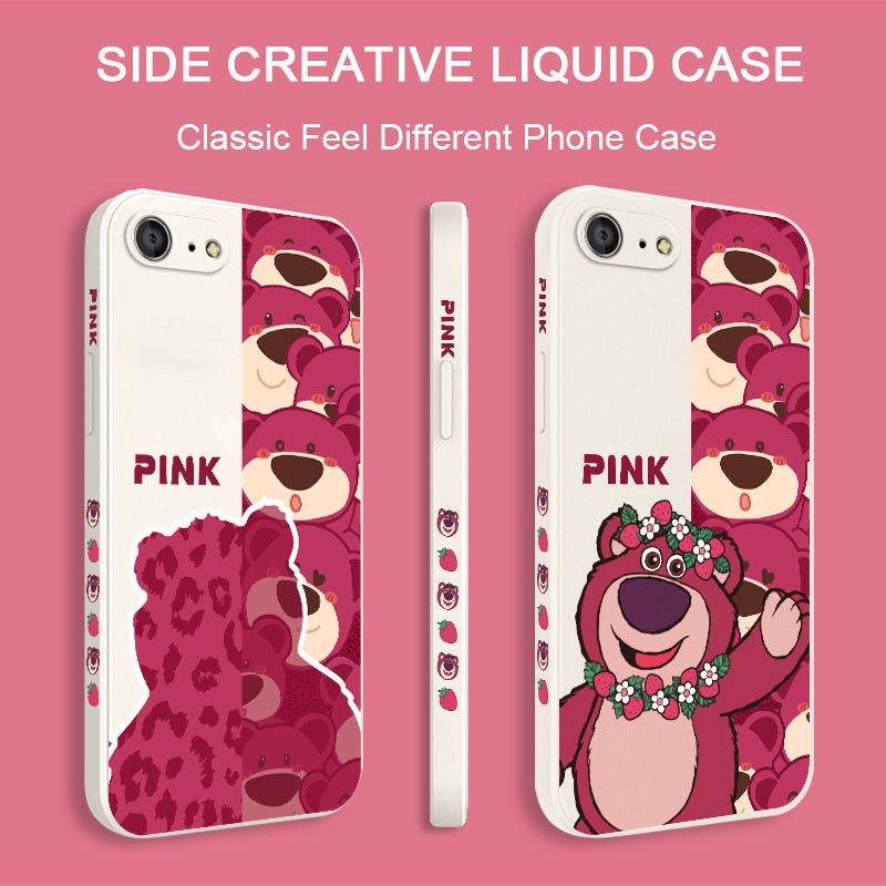 Ốp Điện Thoại Silicon Dẻo In Hình Gấu Dâu Tây Cho IPhone 8 7 6 6S Plus SE 2020