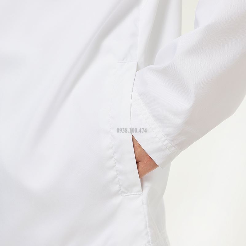 Áo khoác nam Nike chính hãng màu trắng vải dù 100% Polyester chống nắng chống thấm nước tốt