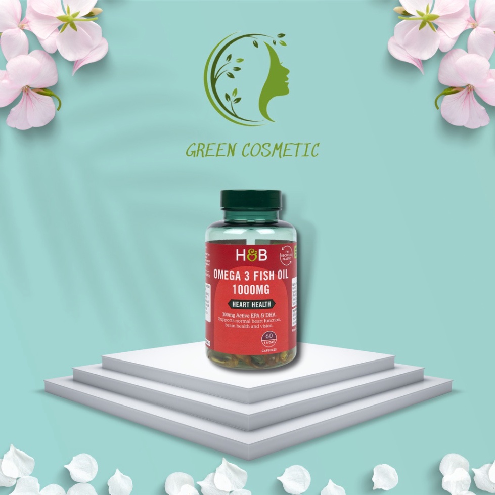 Viên dầu cá bổ sung Omega 3 Holland &amp; Barrett Omega 3 Fish Oil Active EPA/DHA