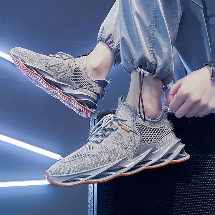 Giày Thể Thao Nam MENDO - Giày Sneaker Màu Đen - Xám, Phù Hợp Đi Chơi, Thể Dục Thể Thao - G5025