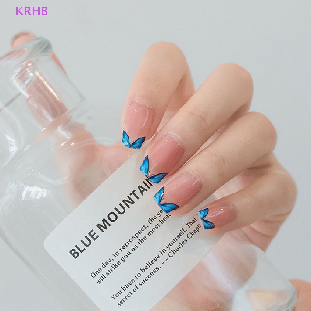 Miếng Dán Trang Trí Móng Tay Hình Bướm 5D Nghệ Thuật Mới