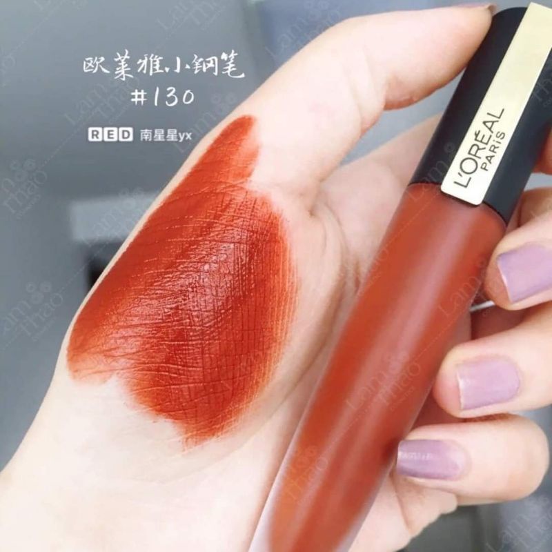 Son Loreal Rouge Signature #130 I Amaze - Đỏ nâu
