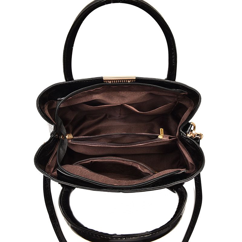 M97-Túi Đeo Chéo Da PU Họa Tiết Da Cá Sấu Phong Cách Hàn Quốc Đơn Giản Thời Trang Cho Nữ