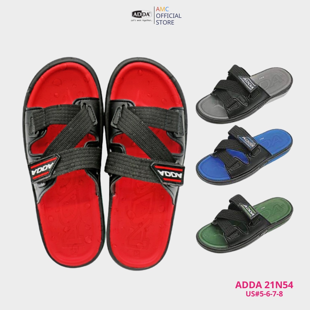 Dép Nam Thái Lan Quai Chéo Khóa Xé Linh Hoạt Điều Chỉnh Adda 21n54
