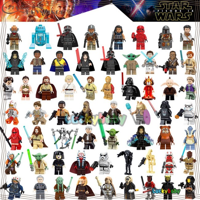 Mô Hình Lego Nhân Vật Yoda Darth Vader Luke Han Solo Mandalorian Pg792 Trong Phim Star Wars