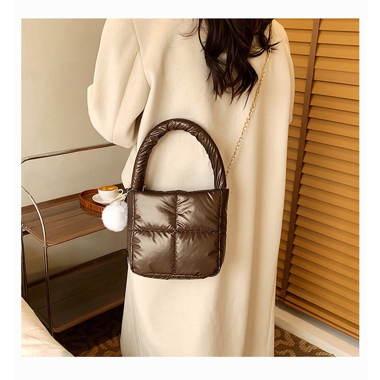 Túi Đeo JASMIN NOIR Chéo Bằng Nylon Thiết Kế Đơn Giản Thời Trang Cho Nữ