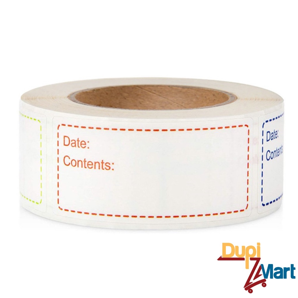 Cuộn Giấy Dán Note - Nhãn ghi chú ngày đồ ăn thực phẩm để lưu trữ tủ lạnh, ghi chú đồ dùng, tên đồ ăn, ngày hết hạn