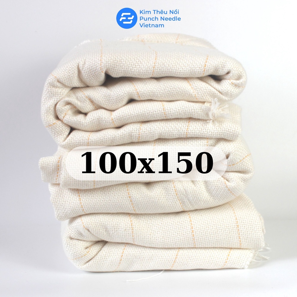 Vải tufting chuyên dụng làm thảm, thêu nổi thêu xù punch needle - khổ vải 150cm