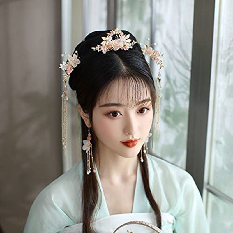 Trâm Cài Tóc Hình Vương Miện Phong Cách Trung Hoa Cổ Điển Cho Cô Dâu JP YKD