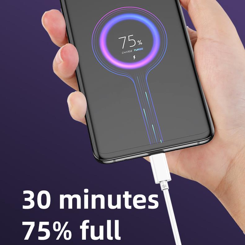 Dây cáp sạc nhanh mione 6A 66W USB sang Type C Dài 1M 2M thích hợp cho điện thoại Android