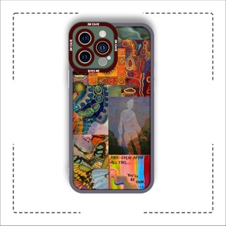 Ốp lưng iphone samsung xiaomi oppo cạnh vuông Nghệ Thuật Trừu Tượng Aesthetic Vintage Art