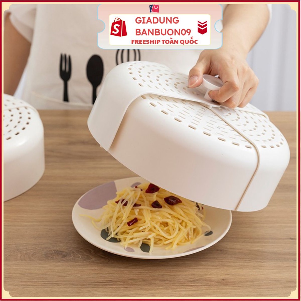 Lồng Bàn Nhựa Gấp Gọn Đậy Thức Ăn Chống Ruồi Tiện Dụng - #longban