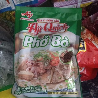 Gói gia vị nêm sẵn nấu phở bò của Aji - Quick