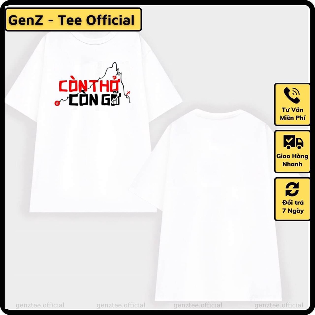 Áo thun Còn Thở Còn Gỡ Binance, Bitcoin, hài hước phong cách trẻ trung năng động form rộng nam nữ đủ size