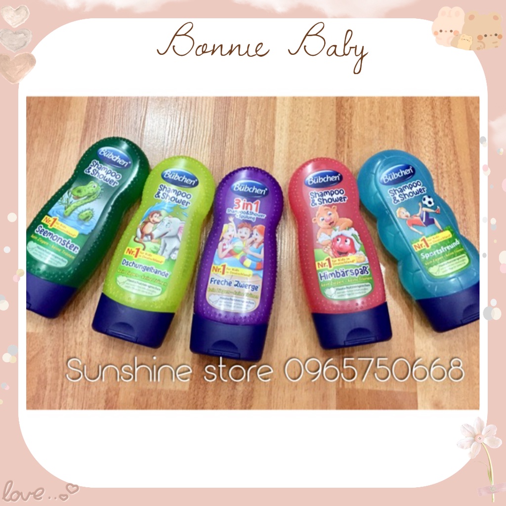 Sữa tắm gội 2in1 Bubchen Đức