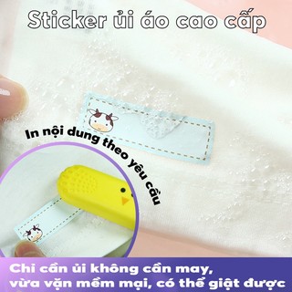 Tem dán lên áo chống nước 10pcs
