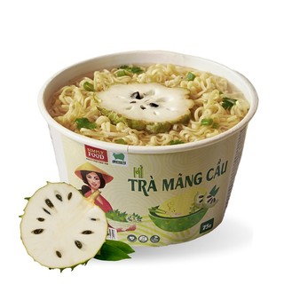 Mì trà mãng cầu ăn chay & ăn kiêng (6 tô/thùng)  - SOURSOP TEA Noodles (Packs of 6)