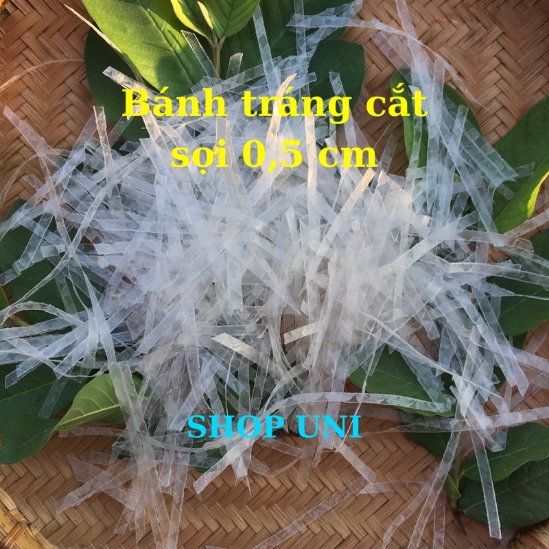 Bánh tráng sợi cắt sẵn không hoá chất không phụ gia 5 mm dẻo dai 1 kí Mỹ Tho