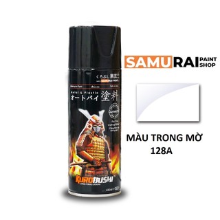 128a _ chai sơn xịt sơn xe máy samurai 128a màu trong mờ _ flat clear