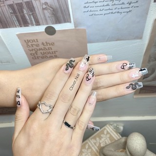 Charm đính móng tay hình rắn ( set 10c)