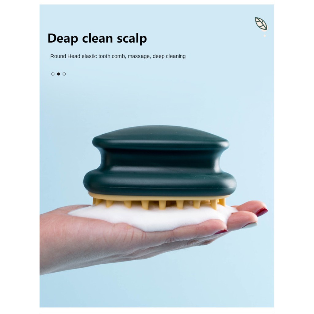 Bàn Chải Gội Đầu Bằng silicone Tiện Dụng Cho Nam Và Nữ