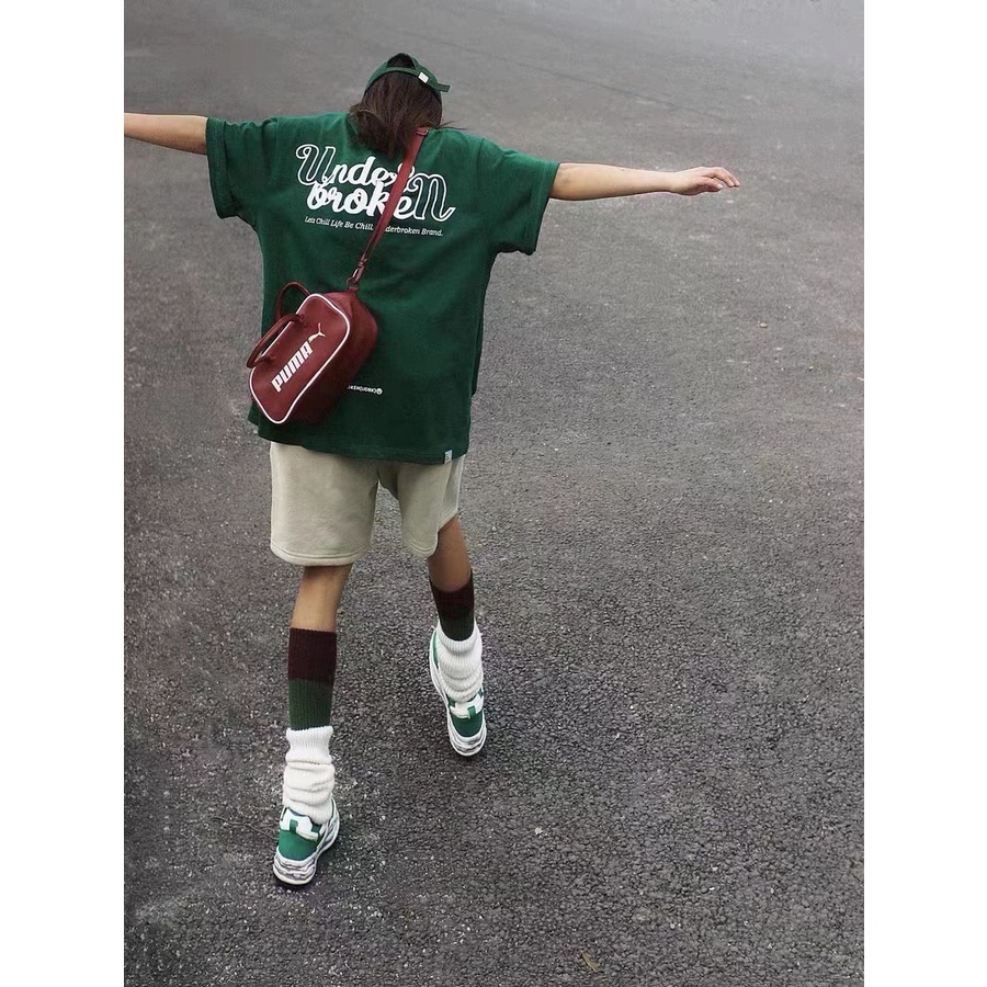 Áo Thun Dáng Rộng In Chữ Phong Cách retro Mỹ Thời Trang Xuân Hè Dành Cho Nữ