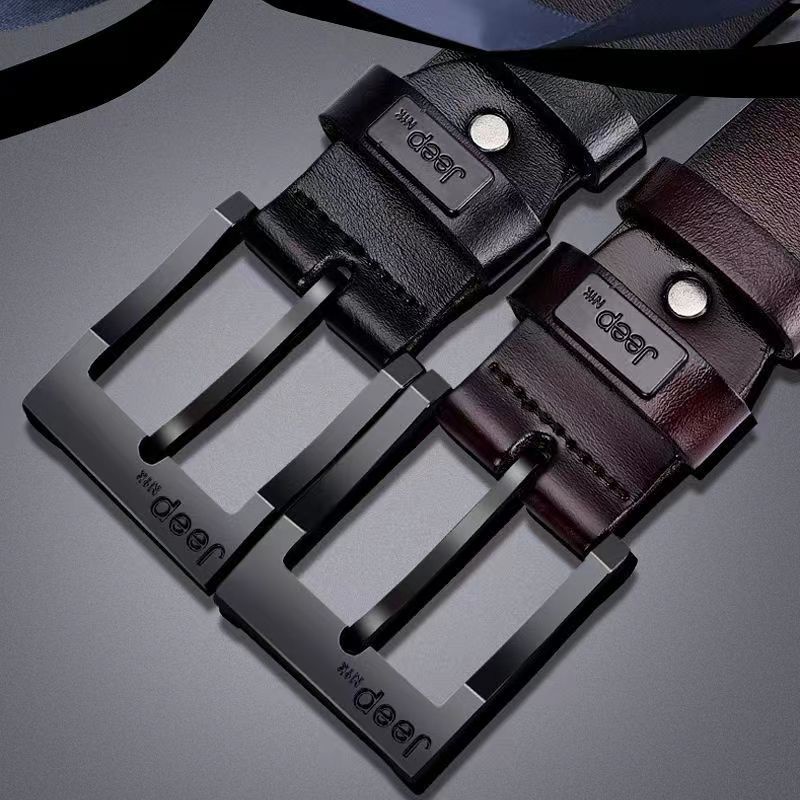 Thắt Lưng Da Thật Phong Cách vintage Sang Trọng Cho Nam
