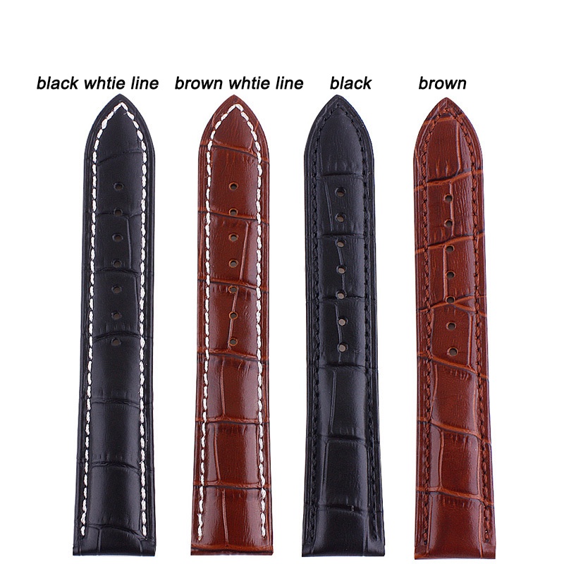 Dây Đeo Bằng Da Bò Kích Thước 14mm 16mm 18mm 19mm 20mm 21mm 22mm 24mm Cho Tissot Seiko