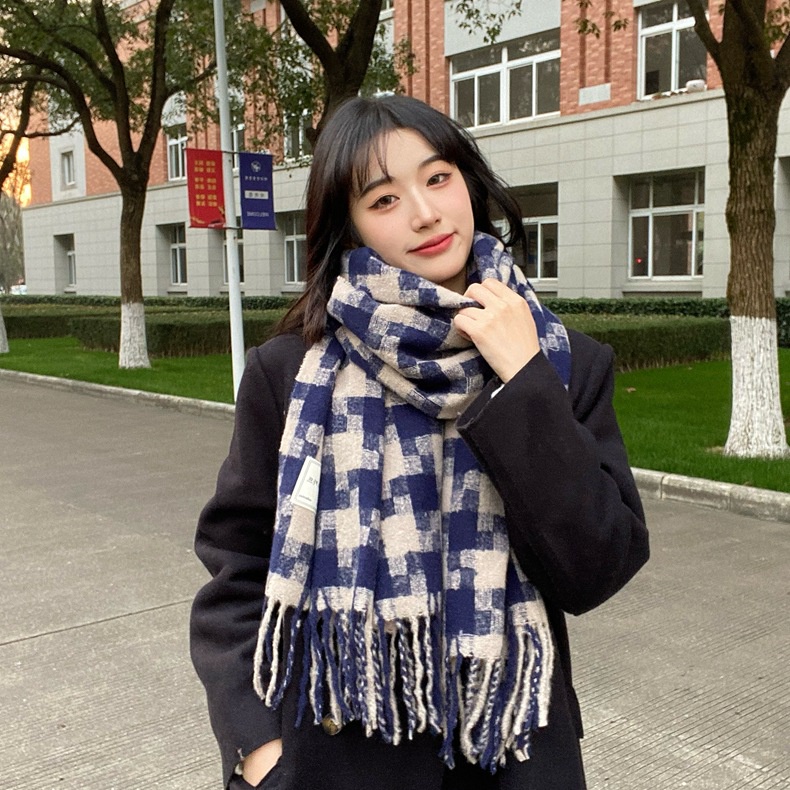 Khăn Choàng Cổ Dệt Kim Dày Dặn Màu Trơn Đính Tua Rua Thời Trang Hàn Quốc Cho Cặp Đôi khăn quàng cổ khăn mũ gấu mũ gấu mùa đông khăn gấu mũ gấu mũ kèm khăn mũ len gấu mũ khăn mũ lông tai gấu mũ chùm đầu mùa đông