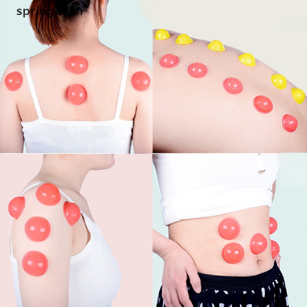 Bộ 12 Cốc Giác Hơi Mát Xa Bằng Silicone Chuyên Nghiệp