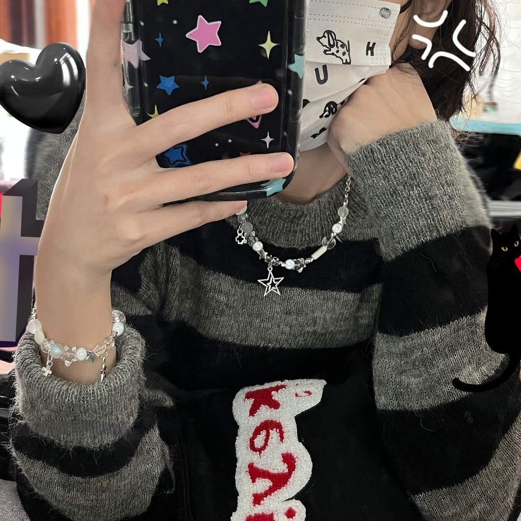 Vòng Tay Chuỗi Hạt y2k Cao Cấp Thời Trang