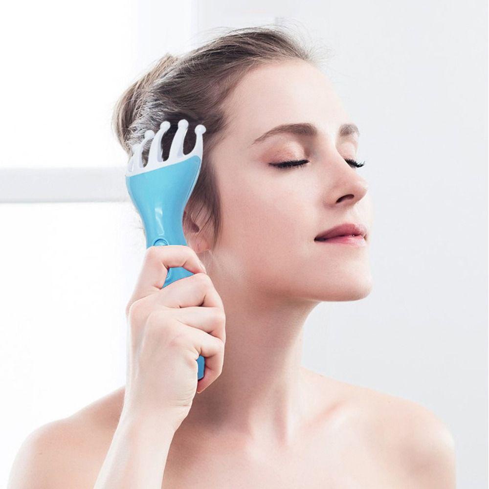 Lược Điện Mát Xa Da Đầu Giảm Căng Thẳng Đầu Bóng Thép Sạc USB Cho SPA / Nhà Ở / Văn Phòng