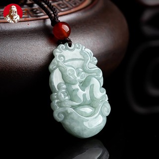 Mặt dây chuyền hình động vật tự nhiên màu tím ngọc bích a-goods chuột hổ thỏ rồng rắn khỉ heo khỉ khỉ khỉ